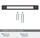 AMEROCK Medora Rectangle Cabinet Handle Backplate in Oil Rubbed Bronze (+8 Sizes)