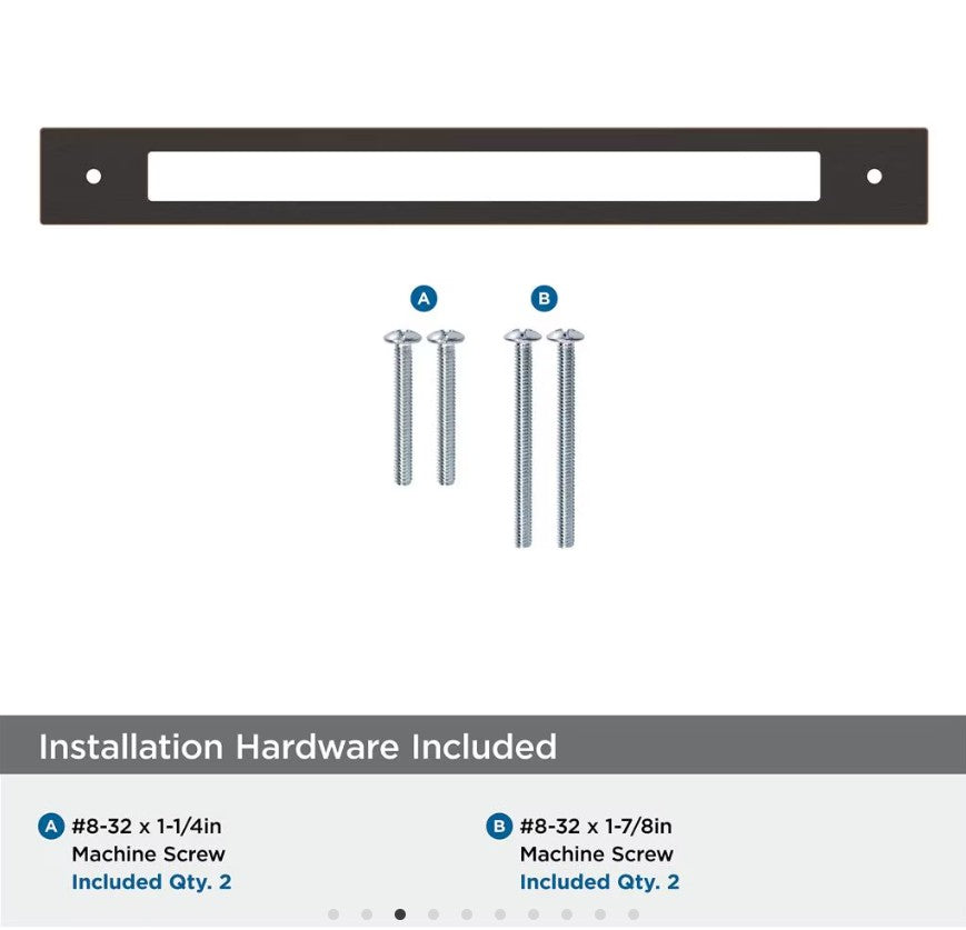 AMEROCK Medora Rectangle Cabinet Handle Backplate in Oil Rubbed Bronze (+8 Sizes)