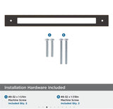 AMEROCK Medora Rectangle Cabinet Handle Backplate in Oil Rubbed Bronze (+8 Sizes)
