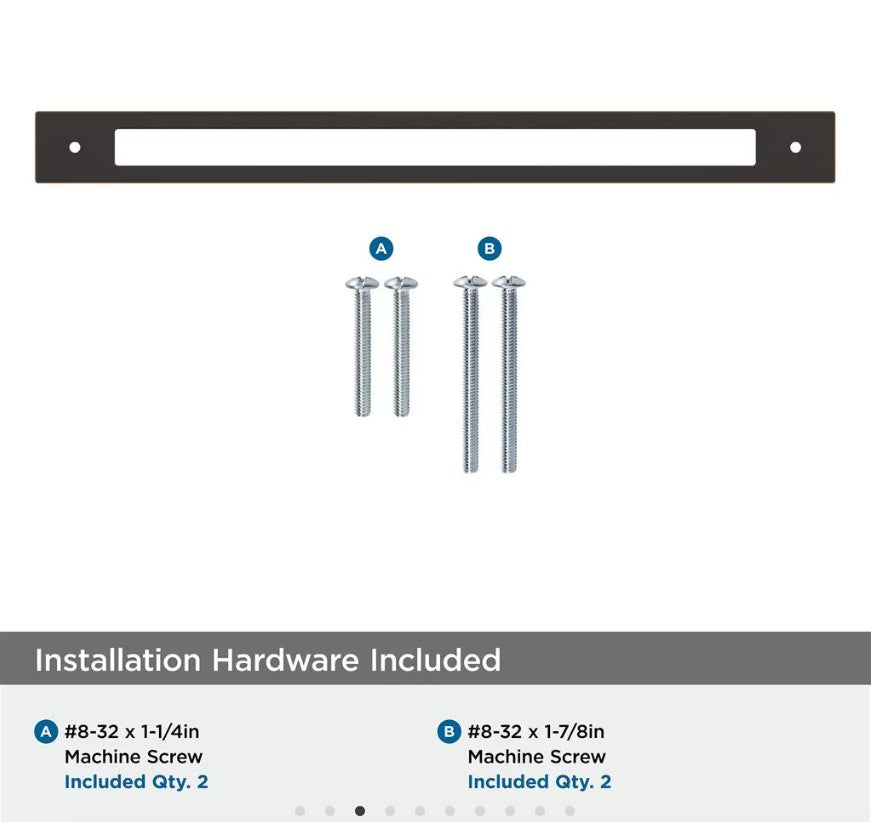 AMEROCK Medora Rectangle Cabinet Handle Backplate in Oil Rubbed Bronze (+8 Sizes)