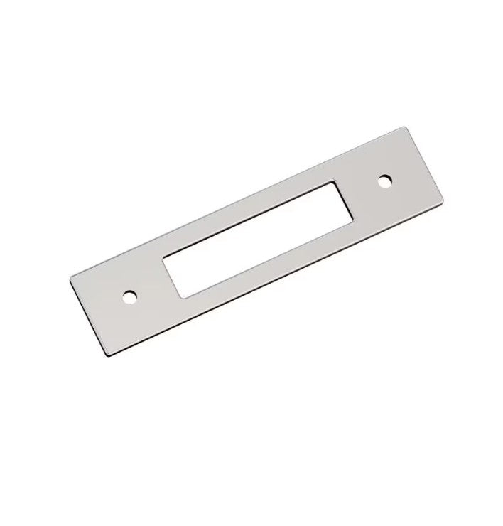 AMEROCK Medora Rectangle Cabinet Handle Backplate in Polished Nickel (+8 Sizes)