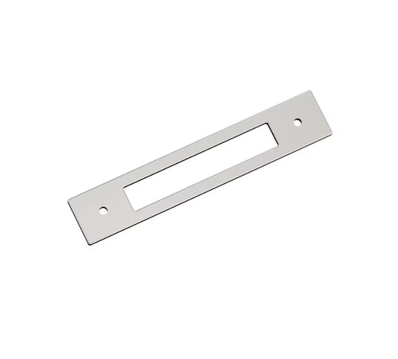 AMEROCK Medora Rectangle Cabinet Handle Backplate in Polished Nickel (+8 Sizes)