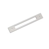 AMEROCK Medora Rectangle Cabinet Handle Backplate in Polished Nickel (+8 Sizes)
