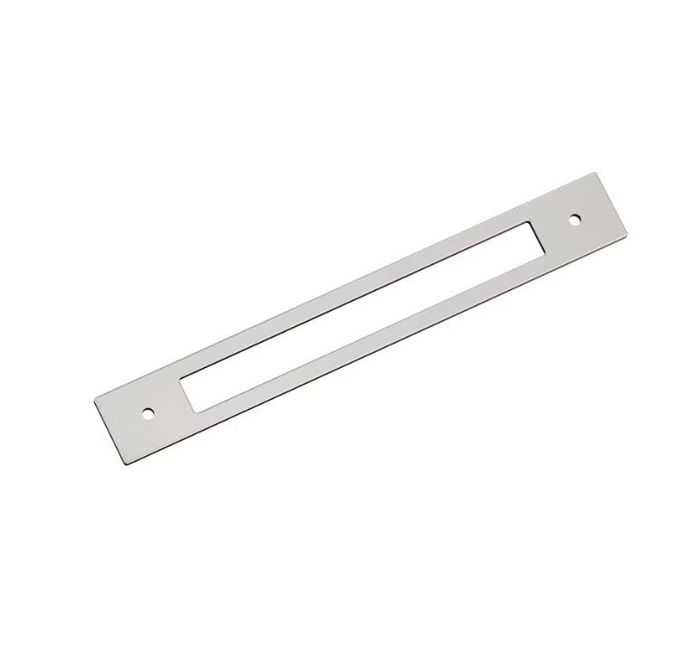 AMEROCK Medora Rectangle Cabinet Handle Backplate in Polished Nickel (+8 Sizes)