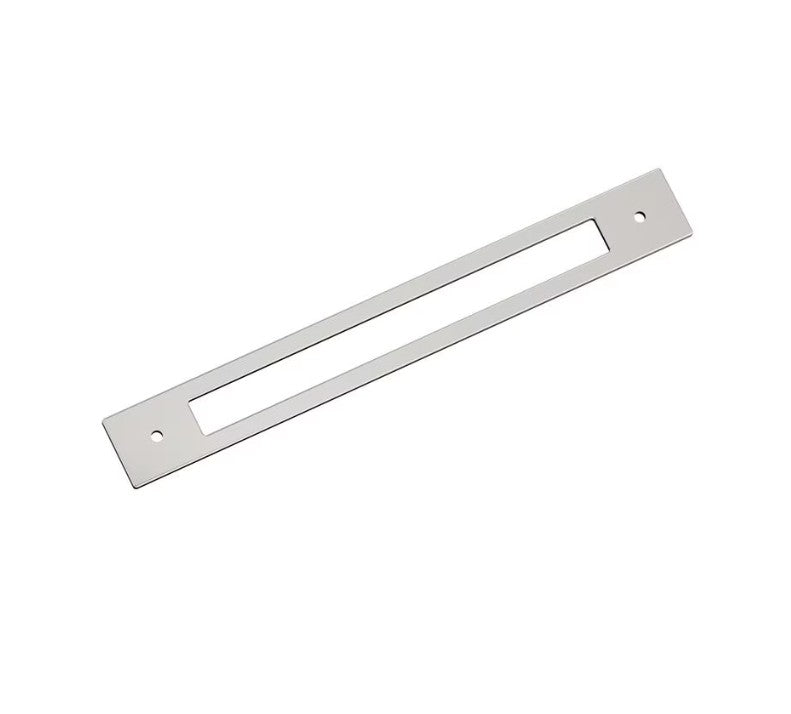 AMEROCK Medora Rectangle Cabinet Handle Backplate in Polished Nickel (+8 Sizes)