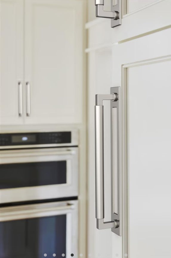 AMEROCK Medora Rectangle Cabinet Handle Backplate in Polished Nickel (+8 Sizes)