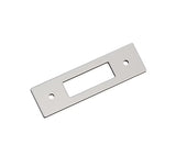 AMEROCK Medora Rectangle Cabinet Handle Backplate in Polished Nickel (+8 Sizes)