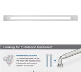 AMEROCK Medora Rectangle Appliance Pull Backplate in Polished Chrome (+2 Sizes)