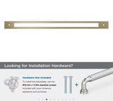 AMEROCK Medora Rectangle Appliance Pull Backplate in Golden Champagne (+2 Sizes)