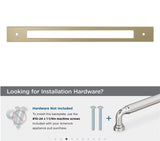 AMEROCK Medora Rectangle Appliance Pull Backplate in Champagne Bronze (+2 Sizes)