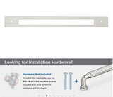 AMEROCK Medora Rectangle Appliance Pull Backplate in Satin Nickel (+2 Sizes)