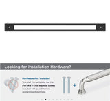 AMEROCK Medora Rectangle Appliance Pull Backplate in Matte Black (+2 Sizes)