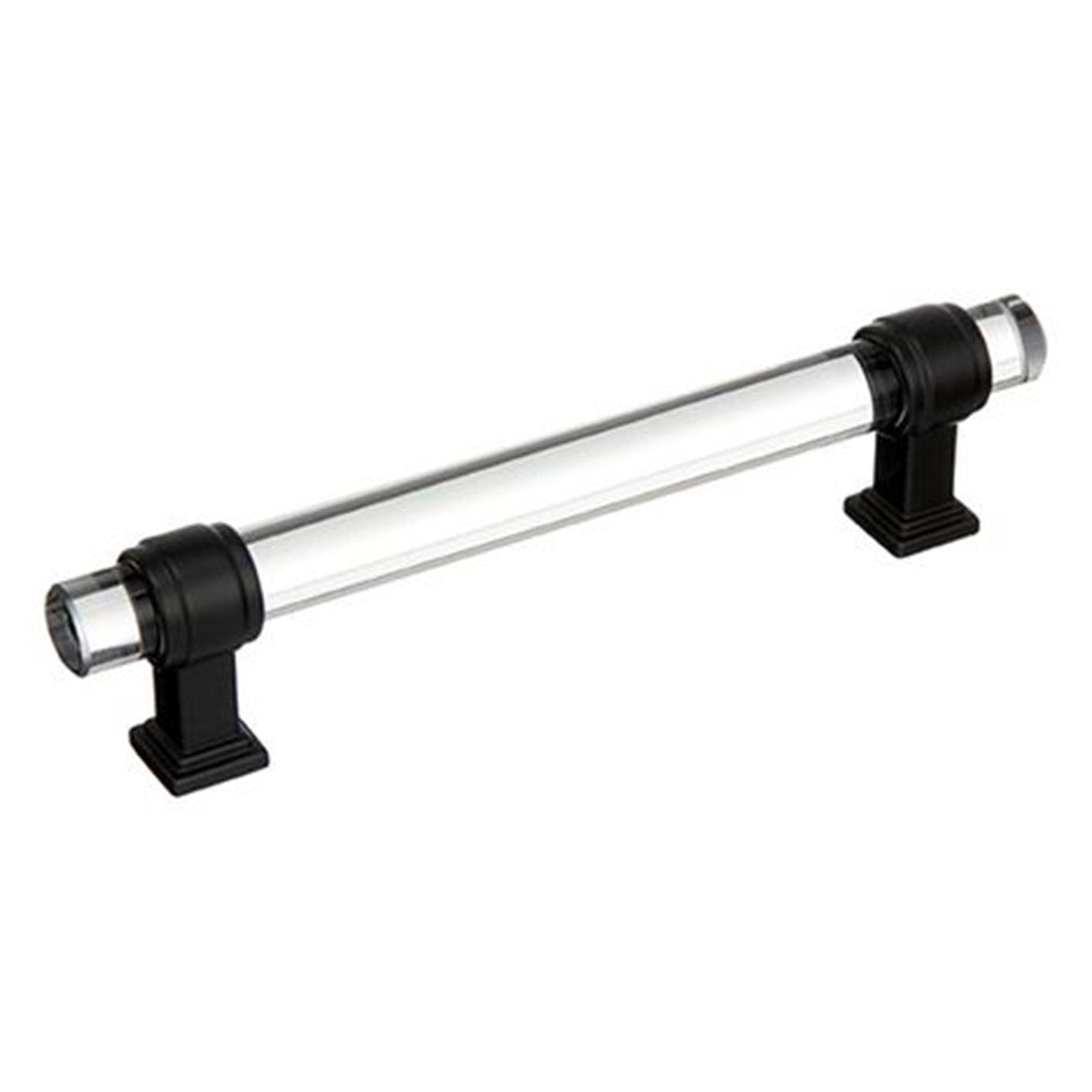 AMEROCK Glacio Glass Handle Cabinet Pull in Clear and Black Bronze (+5 Sizes)