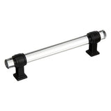 AMEROCK Glacio Glass Handle Cabinet Pull in Clear and Black Bronze (+5 Sizes)