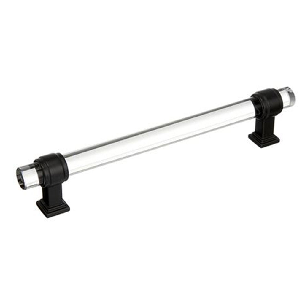AMEROCK Glacio Glass Handle Cabinet Pull in Clear and Black Bronze (+5 Sizes)
