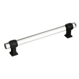 AMEROCK Glacio Glass Handle Cabinet Pull in Clear and Black Bronze (+5 Sizes)