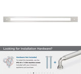 AMEROCK Medora Rectangle Appliance Pull Backplate in Polished Nickel (+2 Sizes)