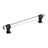 AMEROCK Glacio Glass Handle Cabinet Pull in Clear and Oil Rubbed Bronze (+5 Sizes)