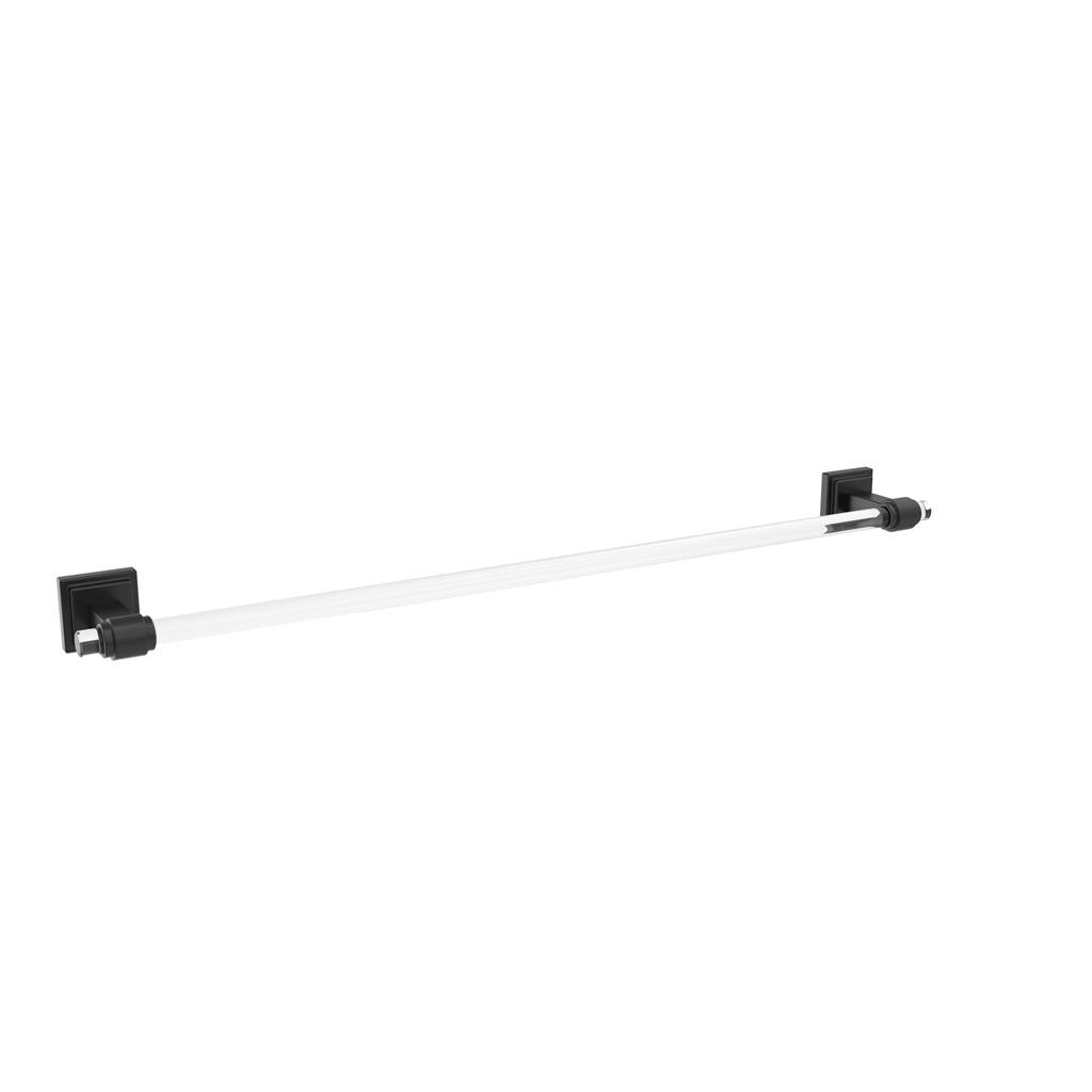 AMEROCK Glacio Towel Bar in Clear and Matte Black (+3 Sizes)