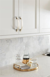 AMEROCK Candler Handle Cabinet Pull in Polished Nickel (+8 Sizes)