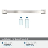 AMEROCK Candler Handle Cabinet Pull in Polished Nickel (+8 Sizes)