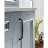 15-E AMEROCK Revitalize 8" Center to Center Handle Cabinet Pull - Oil Rubbed Bronze BP55351ORB on Cabinet