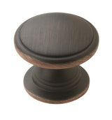 AMEROCK Ravino 1-1/4" Diameter Cabinet Knob in Oil Rubbed Bronze