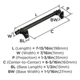 AMEROCK Davenport Handle Pull in Oil Rubbed Bronze (+8 Sizes)