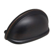 Amerock Cup Pulls 3" Centers Cup Pull in Oil Rubbed Bronze BP53010ORB