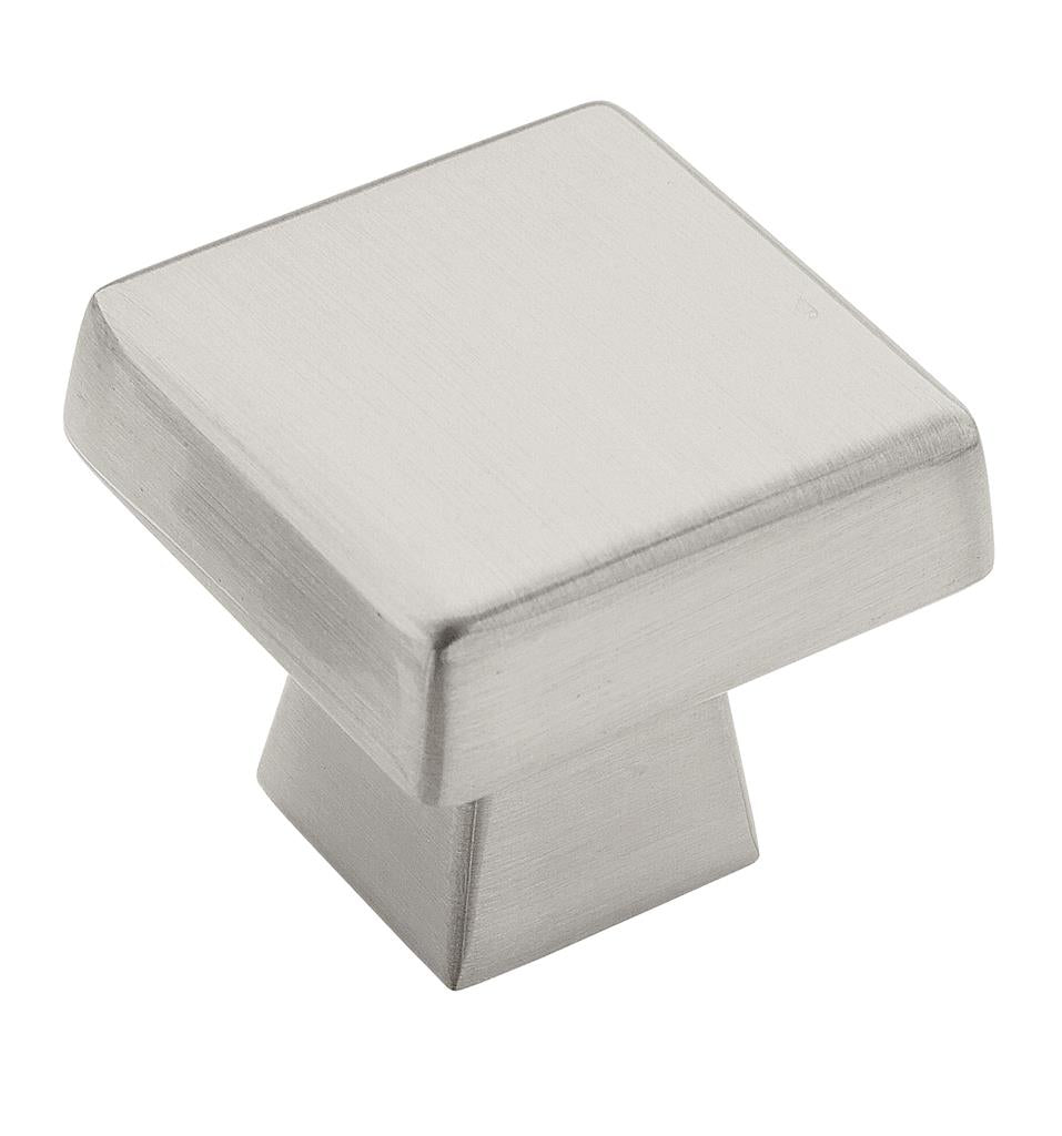 AMEROCK Blackrock Square Cabinet Knob in Satin Nickel (+2 Sizes)