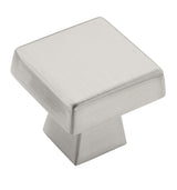 AMEROCK Blackrock Square Cabinet Knob in Satin Nickel (+2 Sizes)