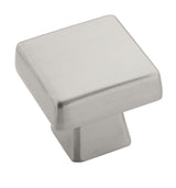 AMEROCK Blackrock Square Cabinet Knob in Satin Nickel (+2 Sizes)