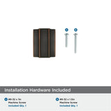 AMEROCK Davenport Rectangle Cabinet Knob in Oil Rubbed Bronze (+2 Sizes)