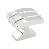 AMEROCK Davenport Rectangle Cabinet Knob in Polished Chrome (+2 Sizes)