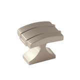 AMEROCK Davenport Rectangle Cabinet Knob in Satin Nickel (+2 Sizes)
