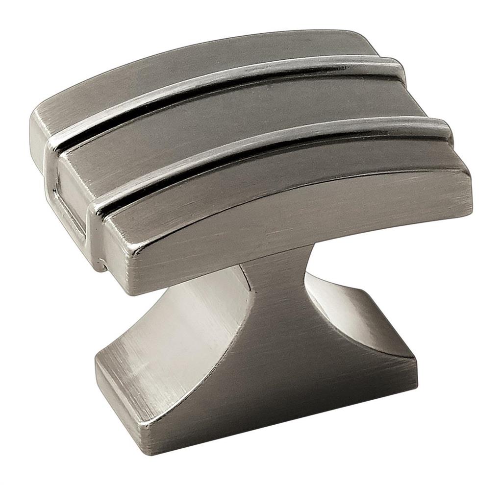 AMEROCK Davenport Rectangle Cabinet Knob in Gunmetal (+2 Sizes)
