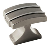 AMEROCK Davenport Rectangle Cabinet Knob in Gunmetal (+2 Sizes)