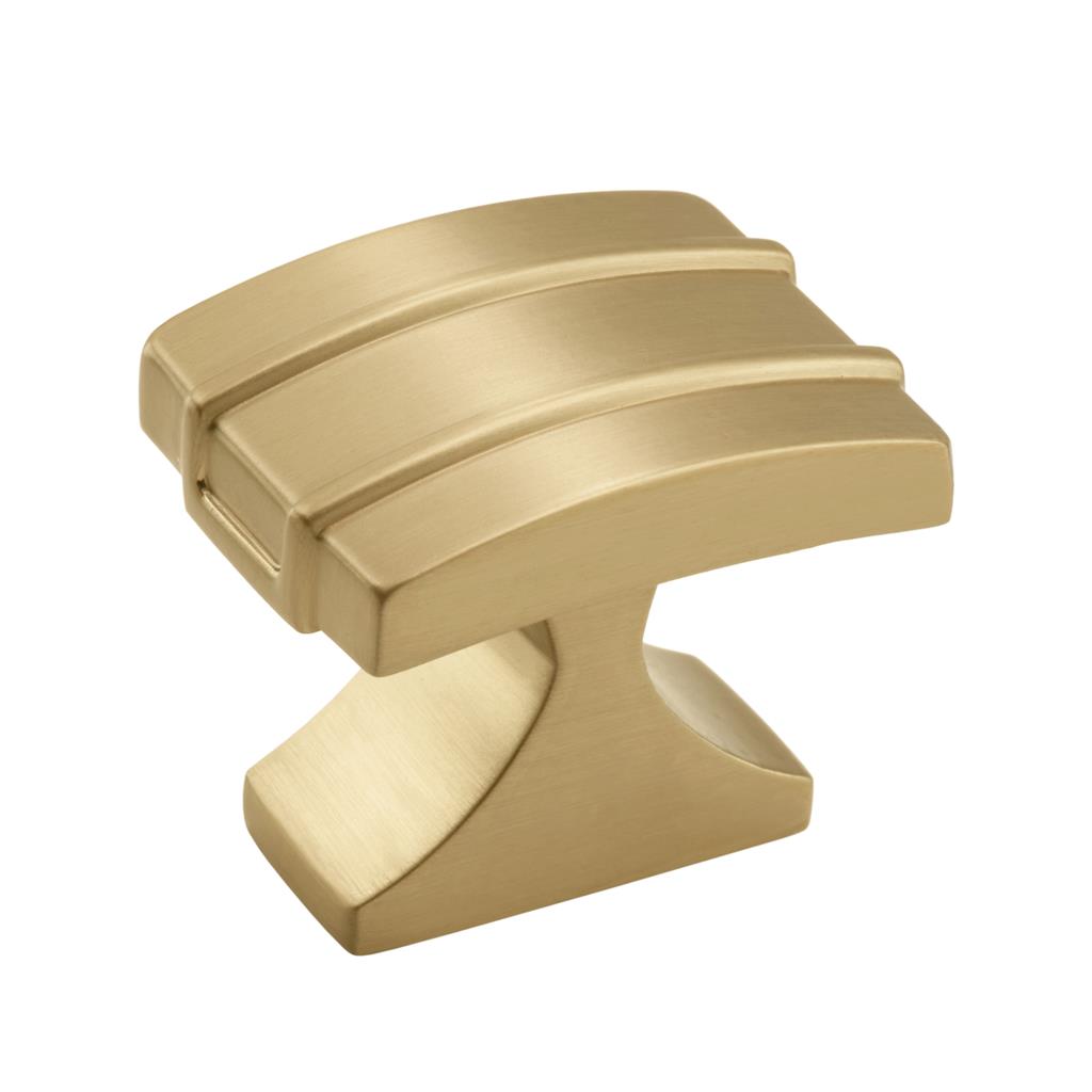 AMEROCK Davenport Rectangle Cabinet Knob in Champagne Bronze (+2 Sizes)