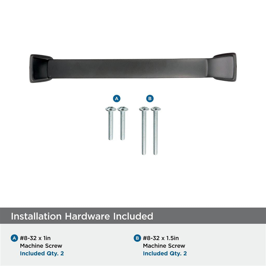 179-B AMEROCK Revitalize 3-3/4" Center to Center Handle Cabinet Pull - Black Bronze BP55344BBR Hardware