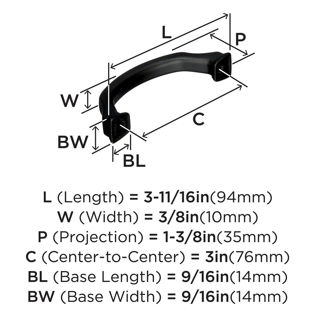 AMEROCK Revitalize Cabinet Handles in Black Bronze (+7 Sizes)