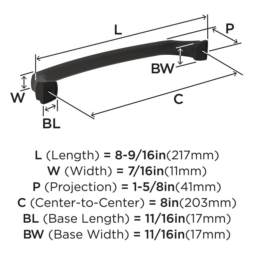 AMEROCK Revitalize Cabinet Handles in Black Bronze (+7 Sizes)