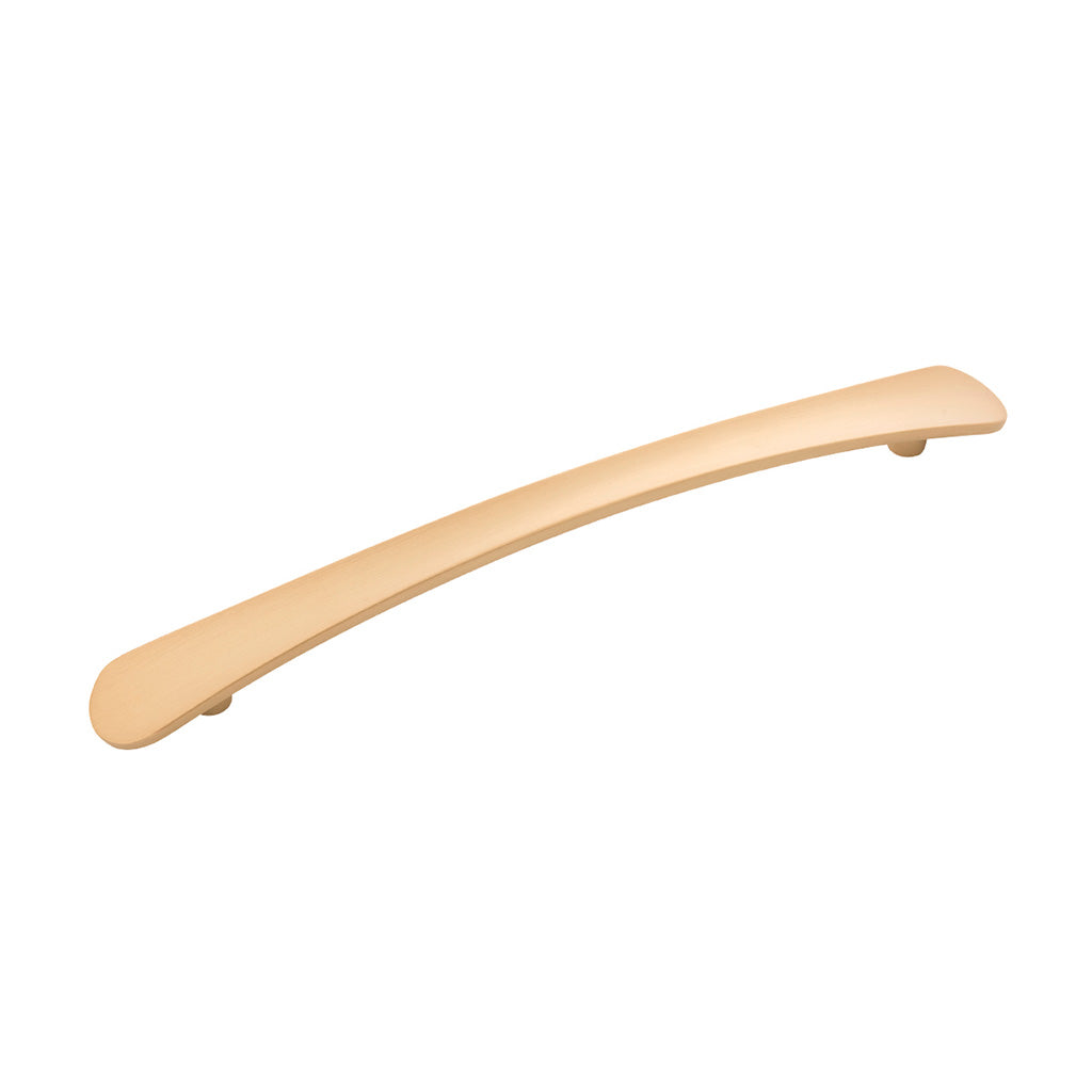 BELWITH KEELER Vale Curved Handle Pull in Brushed Golden Brass (+3 Sizes)