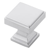BELWITH KEELER Brownstone Square Cabinet Knob in Chrome (+2 Sizes)