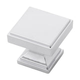 BELWITH KEELER Brownstone Square Cabinet Knob in Chrome (+2 Sizes)