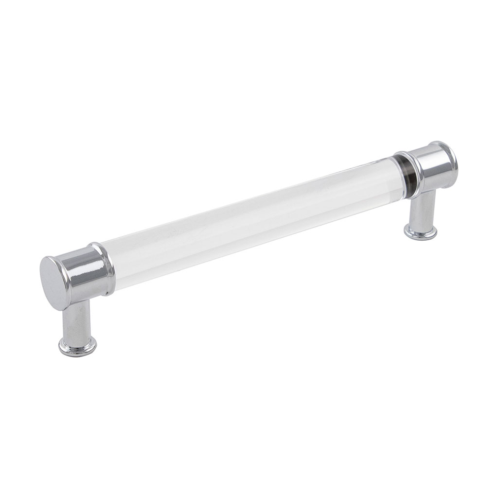 HICKORY Midway Handle Cabinet Pulls in Chrome and Clear (+5 Sizes)