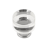 HICKORY Midway Round Cabinet Knob in Chrome and Clear (+2 Sizes)