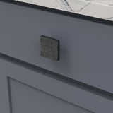 BELWITH KEELER Sandrine Square Cabinet Knob in Black Mist