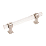 HICKORY Crystal Palace Handle Cabinet Pulls in Polished Nickel and Clear (+3 Sizes)