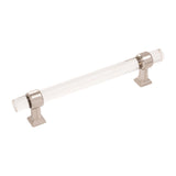 HICKORY Crystal Palace Handle Cabinet Pulls in Polished Nickel and Clear (+3 Sizes)