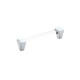 BELWITH KEELER Belleclaire Cabinet Handle Pull in Polished Nickel and Clear (+3 Sizes)